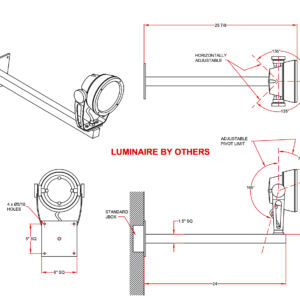 Aluminum Wall Bracket CSA151524-5 (set of 5 pcs)